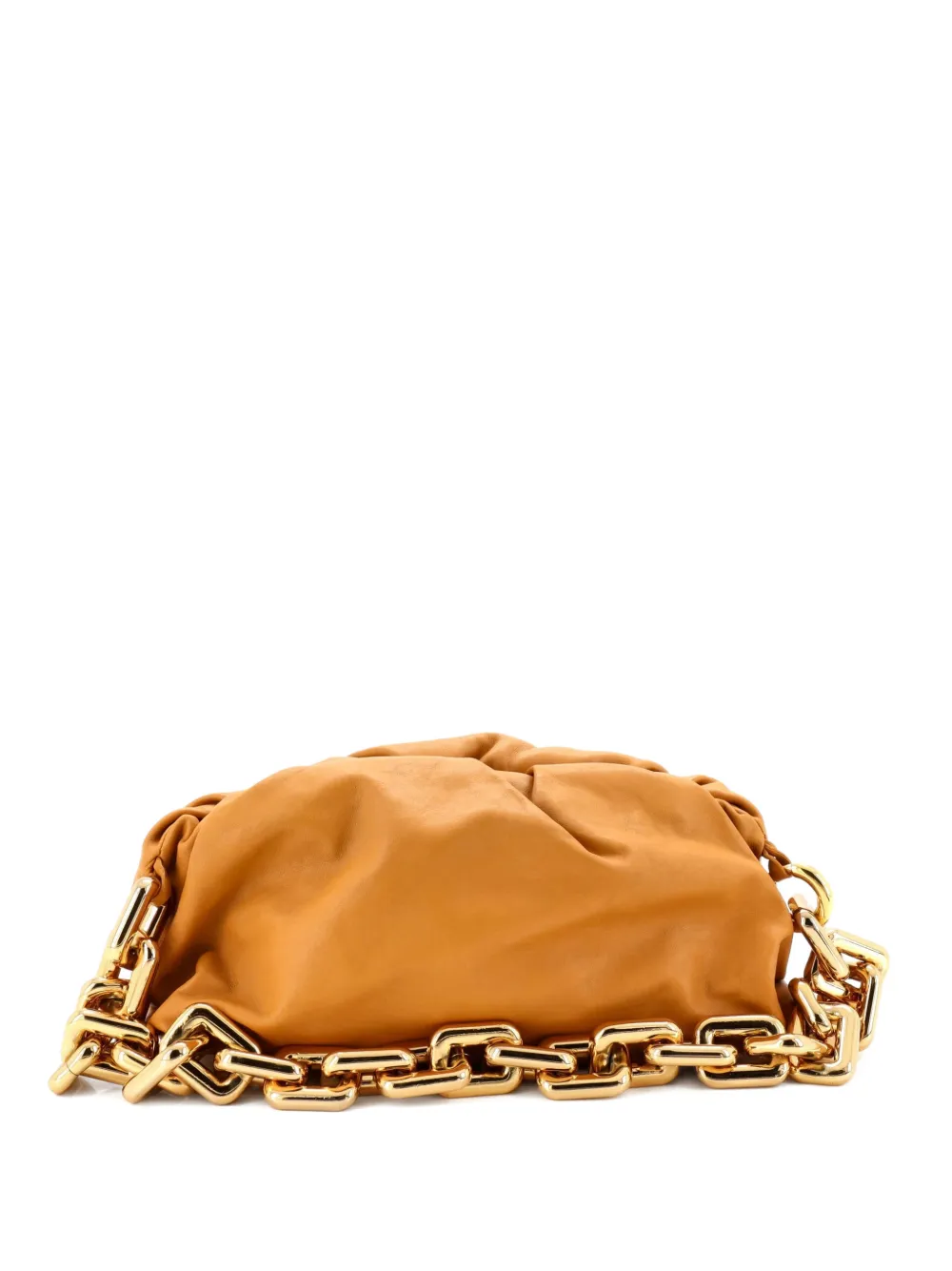 Bottega Veneta Pre-Owned The Chain Pouch Leather Teen shoulder bag - Marrone