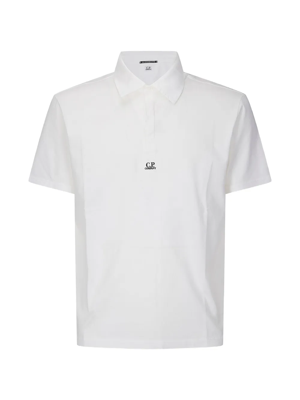 C.P. Company logo-detail short-sleeve polo shirt - Weiß