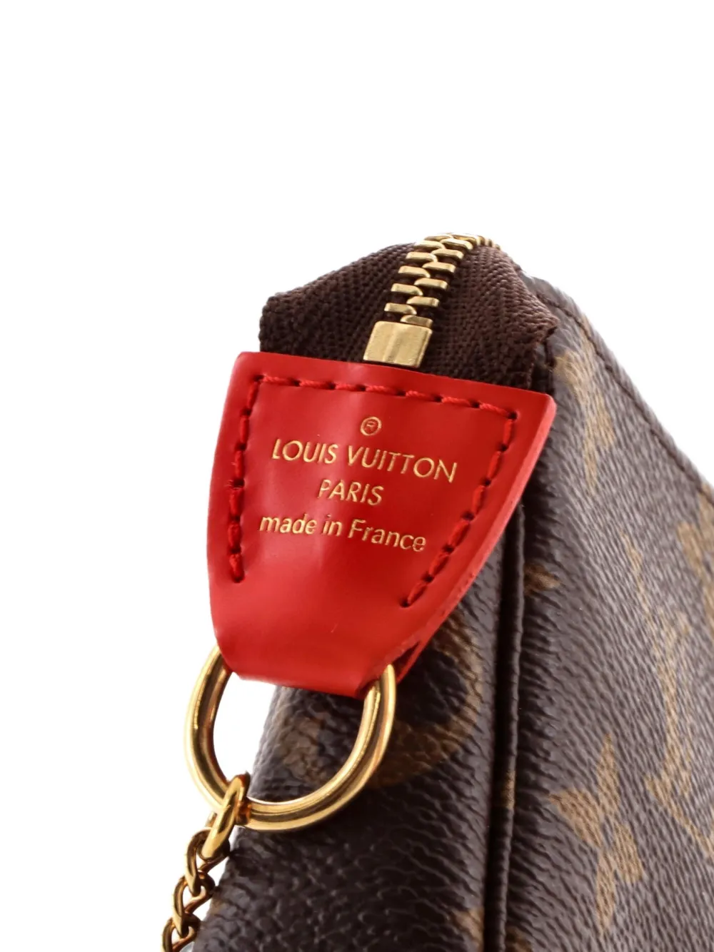 Pochette Accessoires Limited Edition Vivienne Xmas Monogram Canvas Mini Clutch Bag