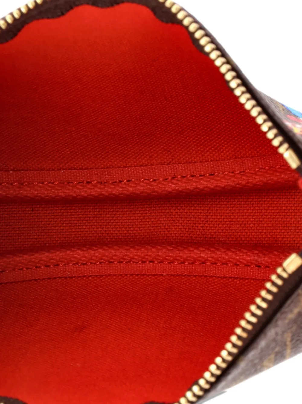 Pochette Accessoires Limited Edition Vivienne Xmas Monogram Canvas Mini Clutch Bag