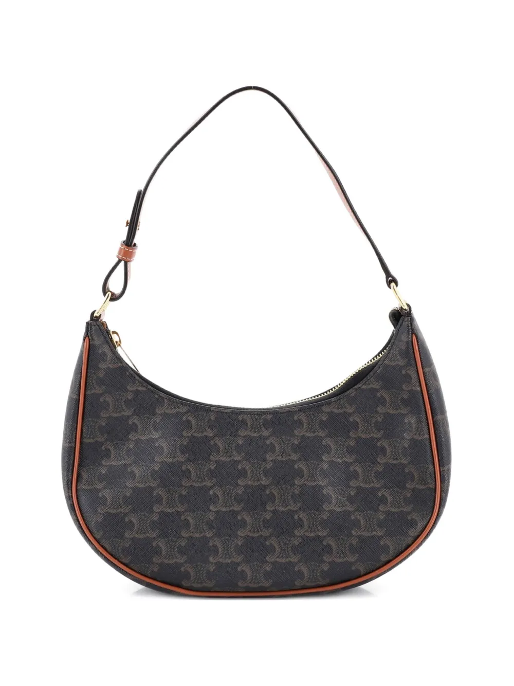 Celine Pre-Owned Ava Bag Triomphe Coated Canvas hobo bag - Marrone