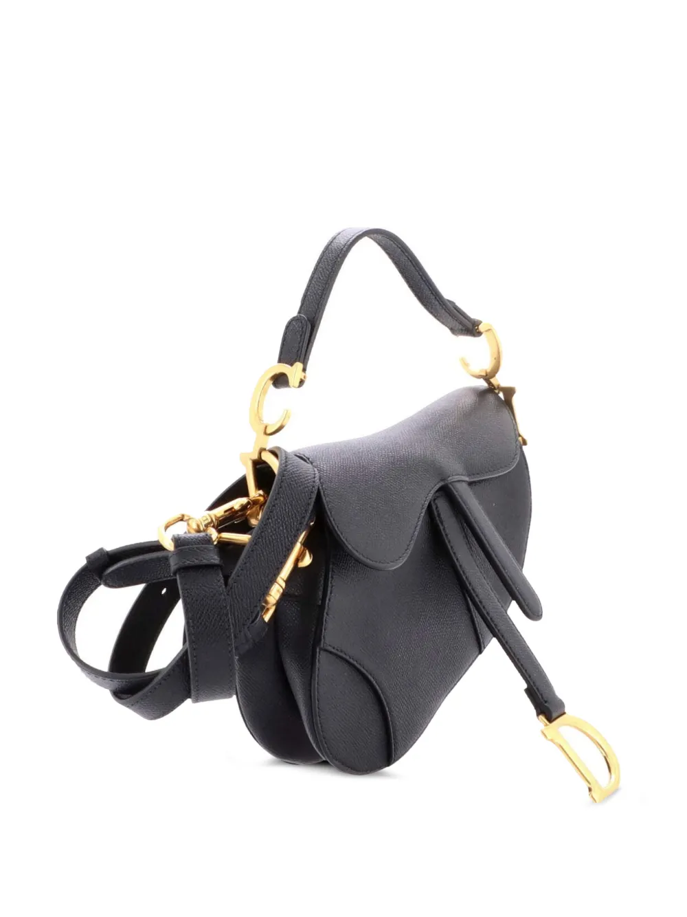 Saddle Handbag With Strap Leather Mini Shoulder Bag