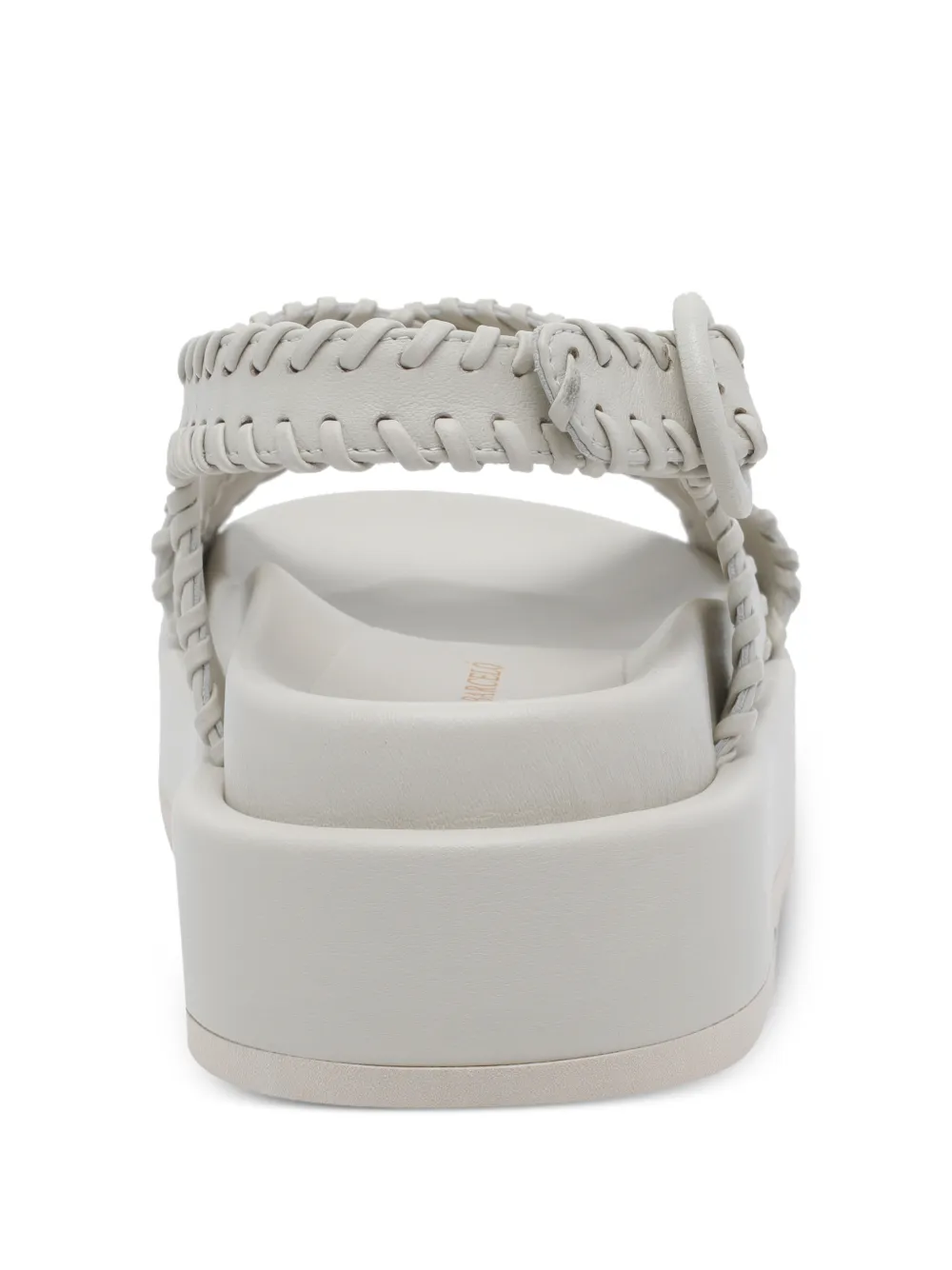  Paloma Barceló Buckle Leather Sandals - Neutrals 