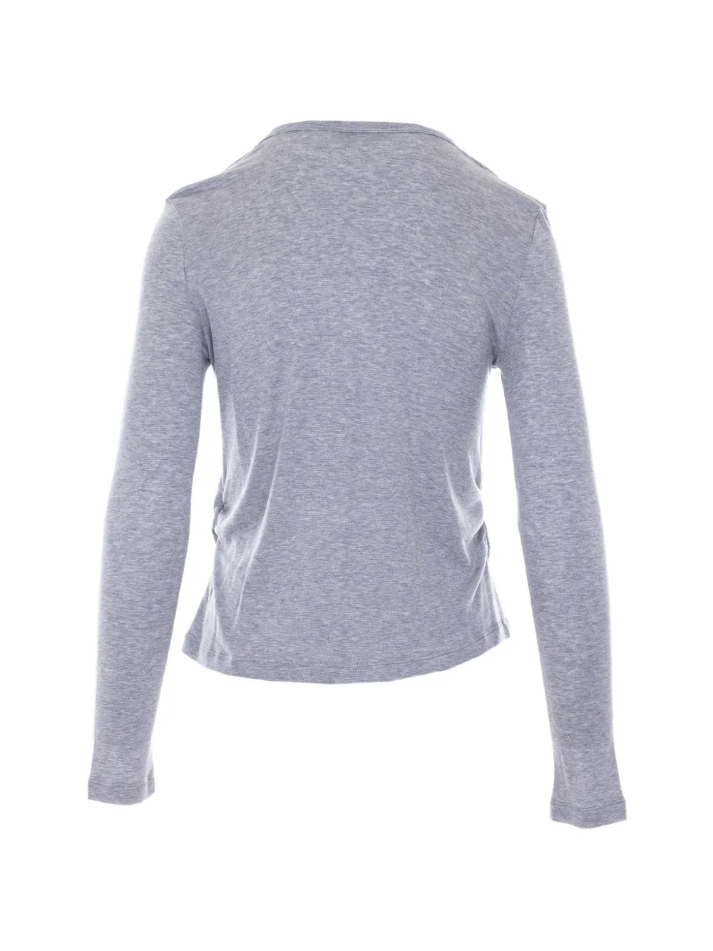  Eleh Contrasting Long-sleeves Top - Grey 