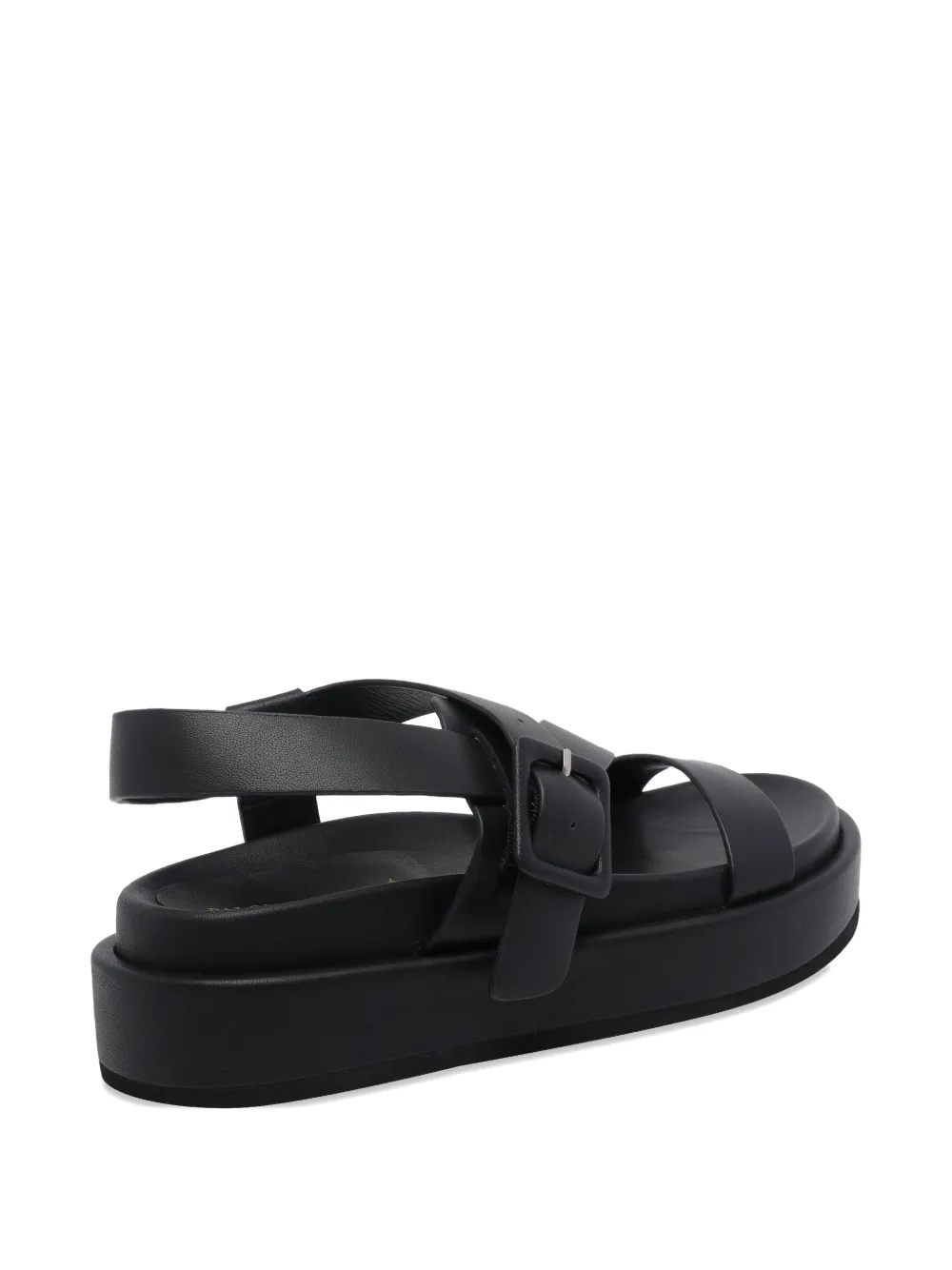 Paloma Barceló buckle-strap leather sandals Zwart