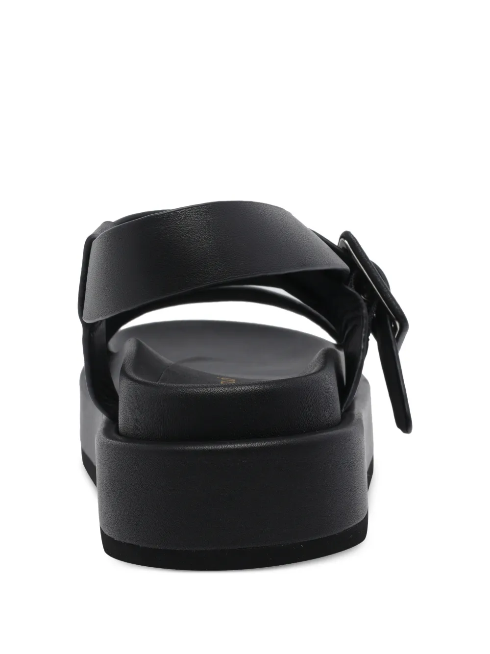  Paloma Barceló Buckle-strap Leather Sandals - Black 