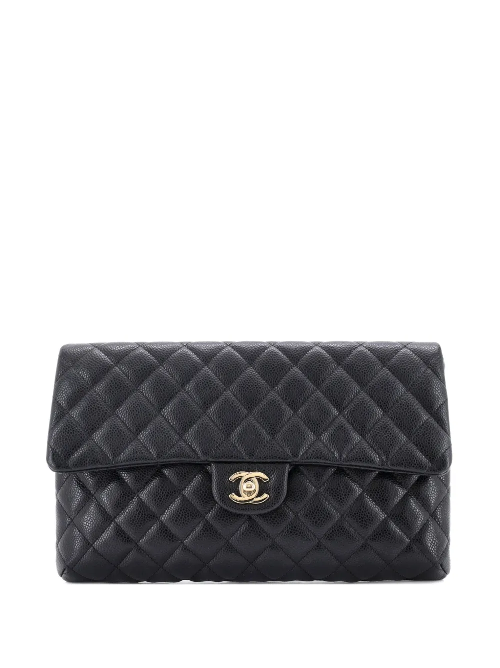CHANEL Pre-Owned Classic Flap Quilted Caviar clutch bag - Nero
