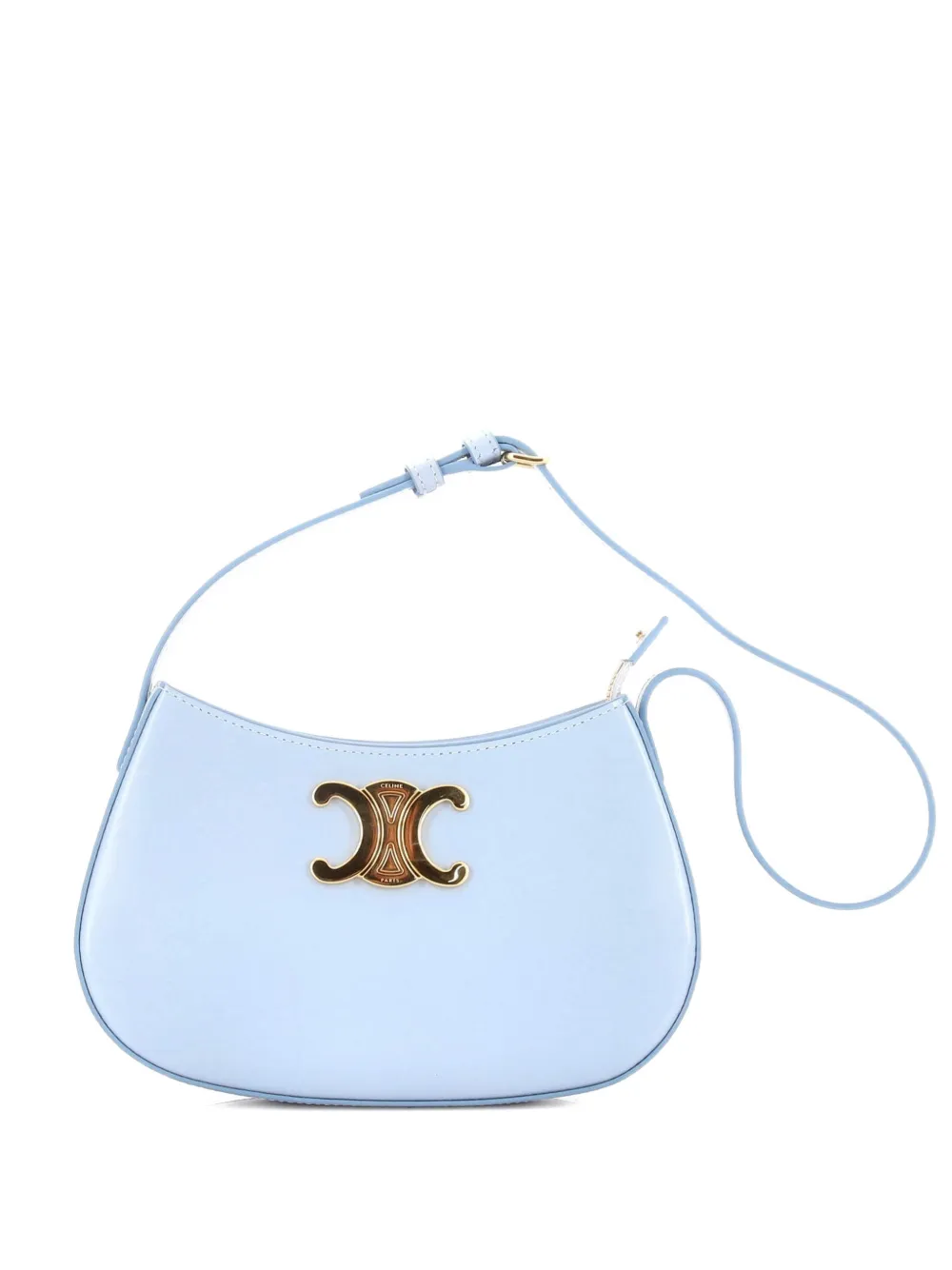 Celine Pre-Owned Triomphe Tilly Bag Smooth Calfskin Medium shoulder bag - Blu