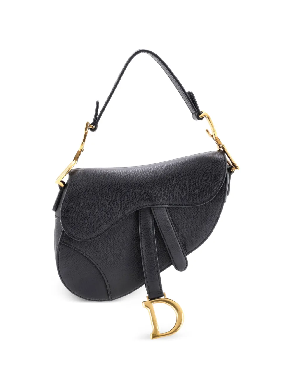 Christian Dior Pre-Owned Saddle Handbag Leather Mini shoulder bag - Nero