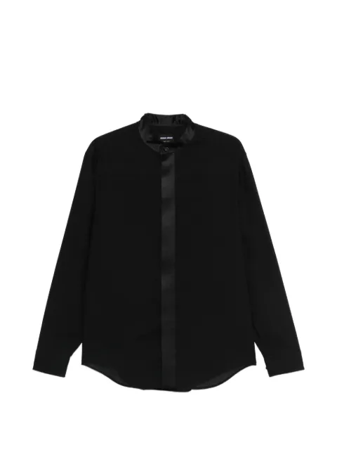 Giorgio Armani band-collar shirt