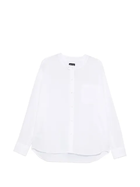 Giorgio Armani pocket collarless shirt
