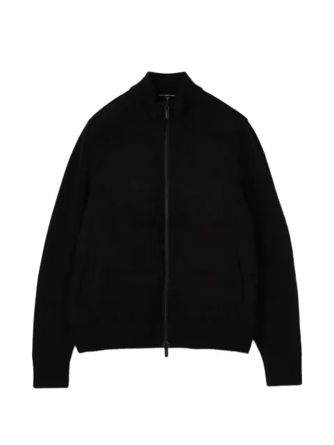 James Perse suede zip-up sweater