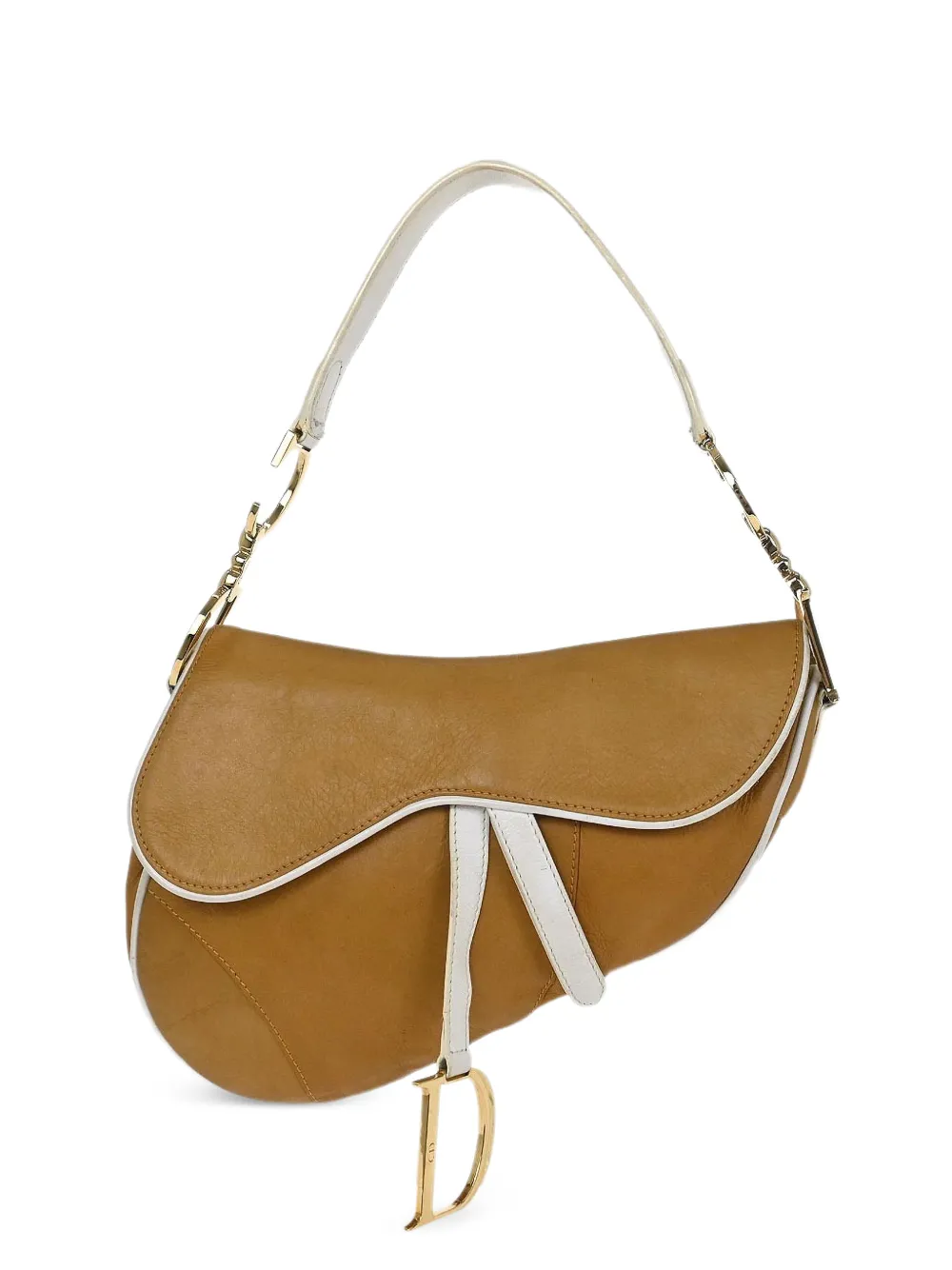 Christian Dior Pre-Owned 2000 Saddle leather handbag - Neutrals