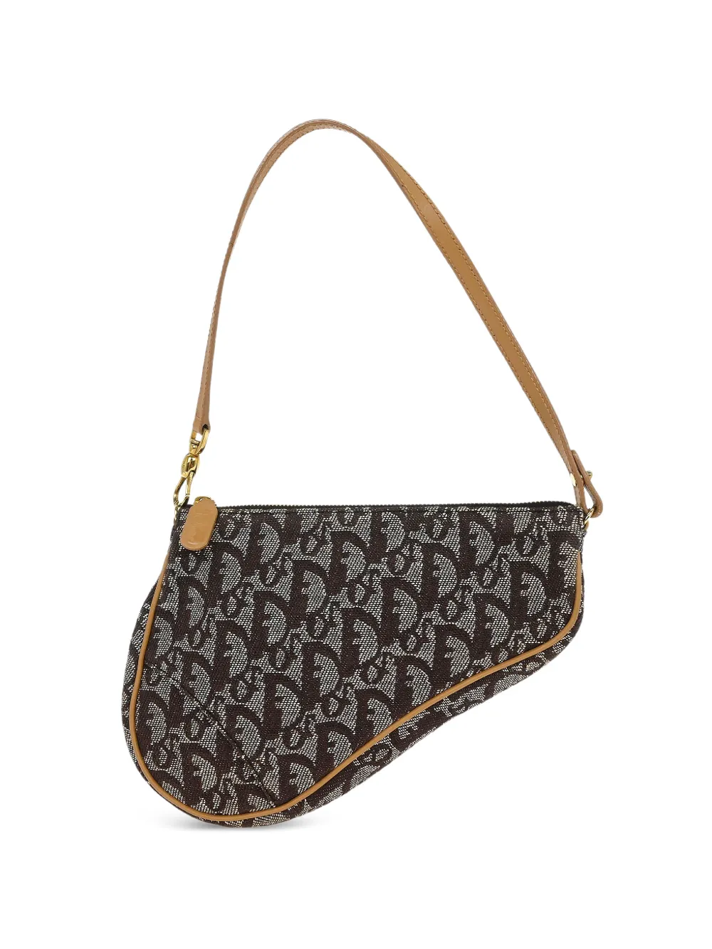 Christian Dior Pre-Owned 2001 Trotter saddle handbag - Marrone