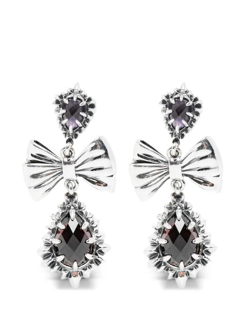 Stolen Girlfriends Club Jagged Teardrop earrings - Argento