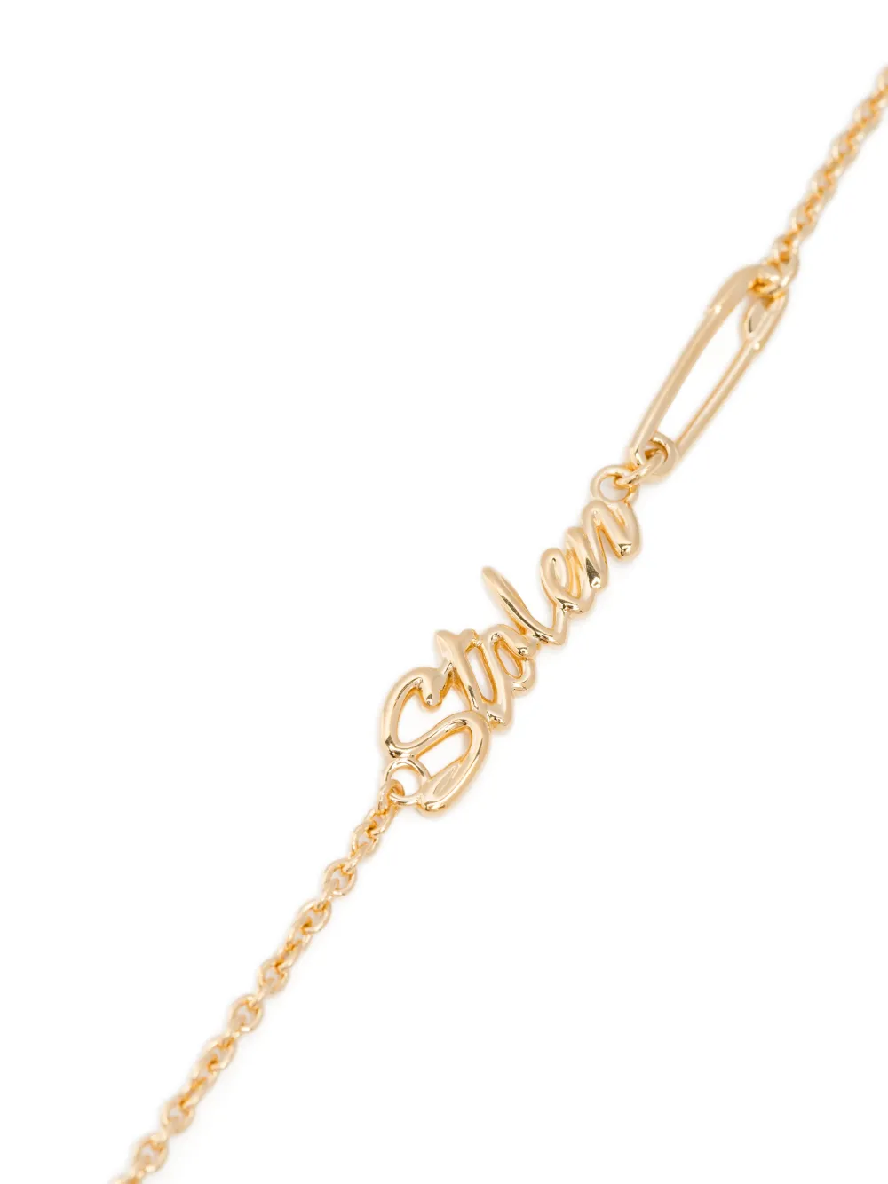  Stolen Girlfriends Club Sentimental Script Bracelet - Gold 