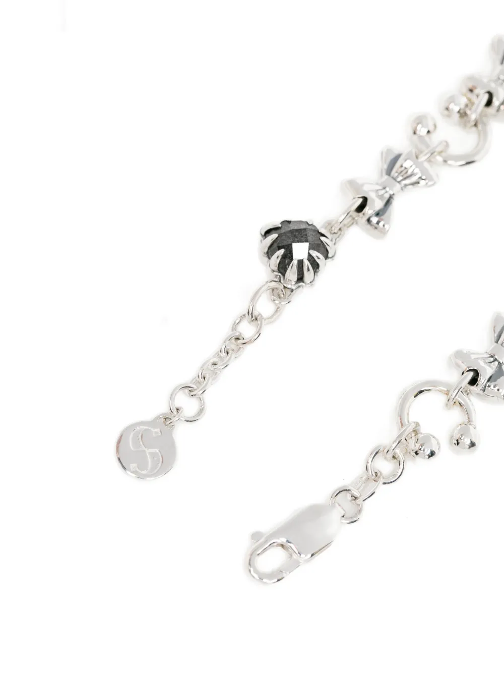  Stolen Girlfriends Club Gothic Sentiment Bracelet - Silver 