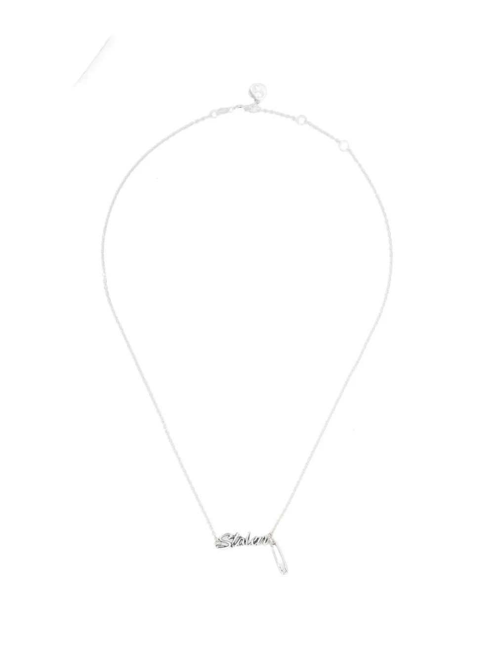 Stolen Girlfriends Club Sentimental Script necklace - Argento
