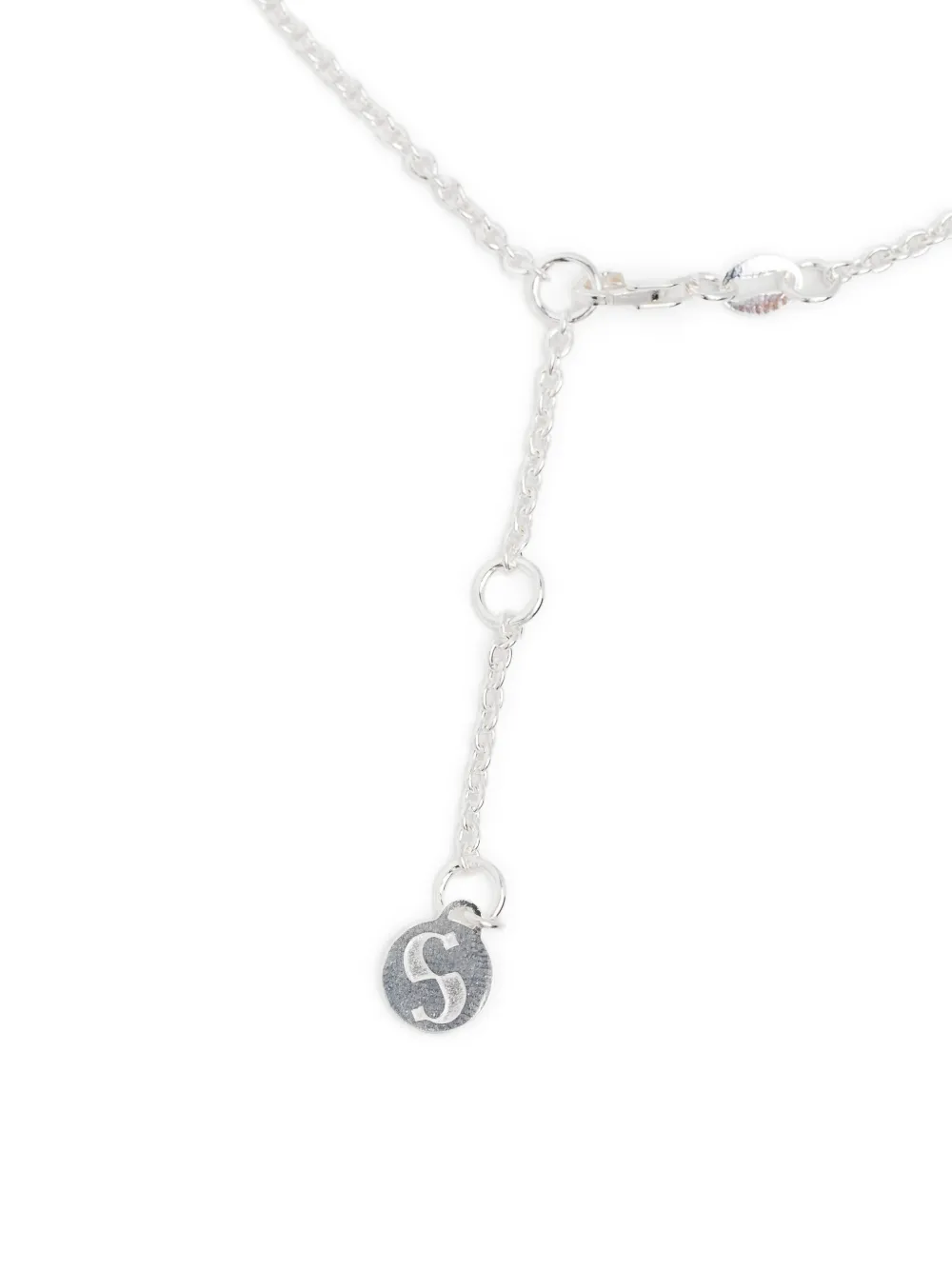  Stolen Girlfriends Club Sentimental Script Necklace - Silver 