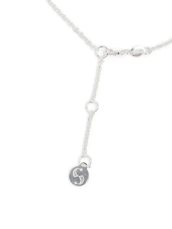 Stolen Girlfriends Club Sentimental Script Necklace | Silver