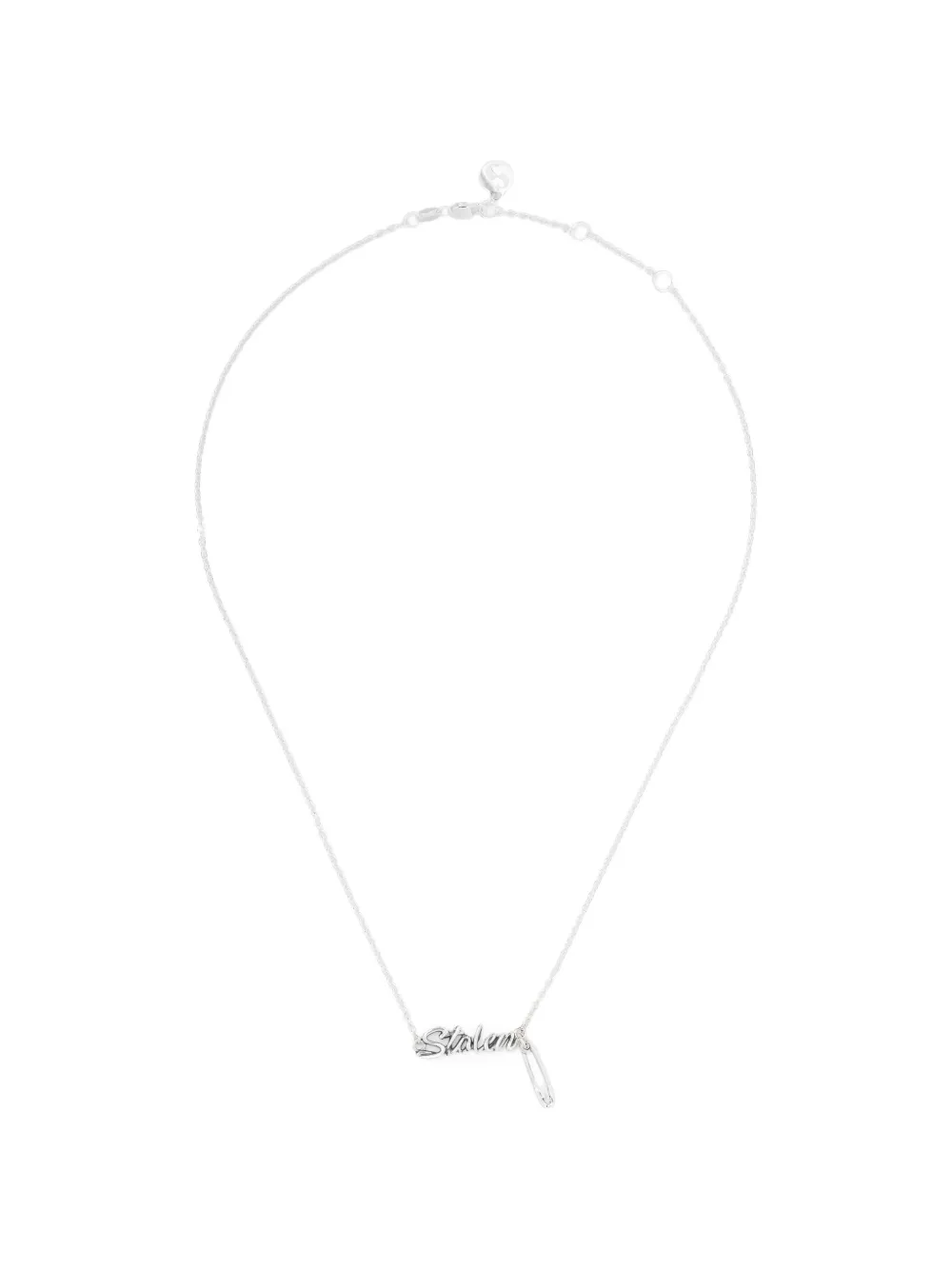 Stolen Girlfriends Club Sentimental Script necklace - Argento