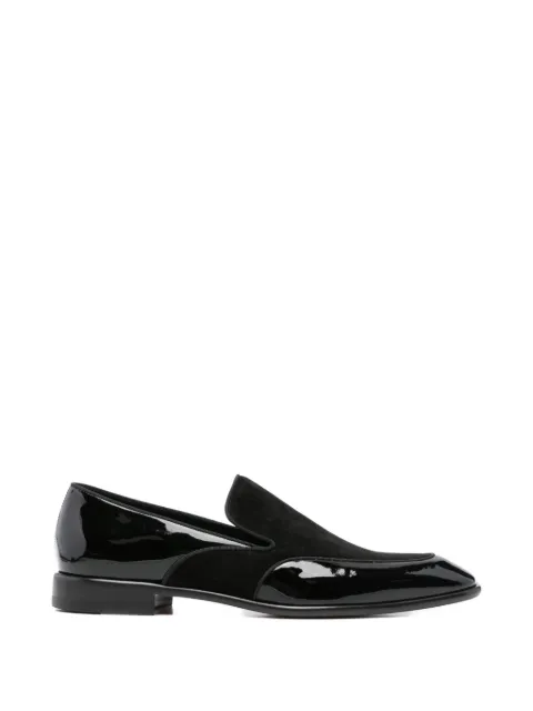 Christian Louboutin suede-panelled loafers