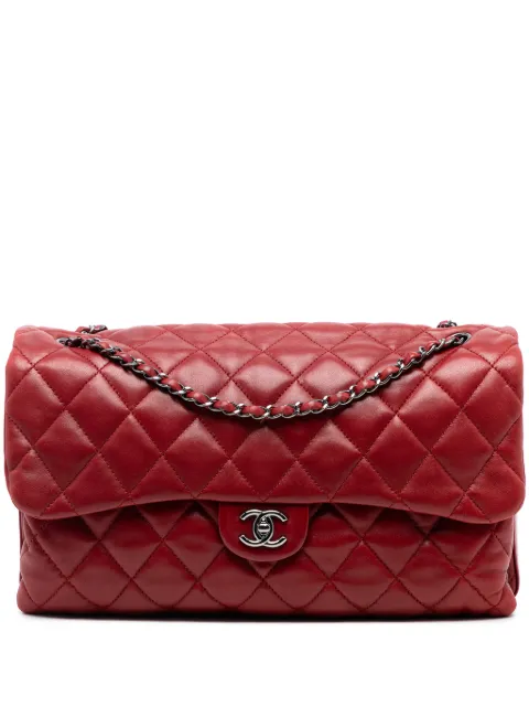 CHANEL Pre-Owned 2011 Maxi Quilted Lambskin 3 Accordion Flap shoulder bag