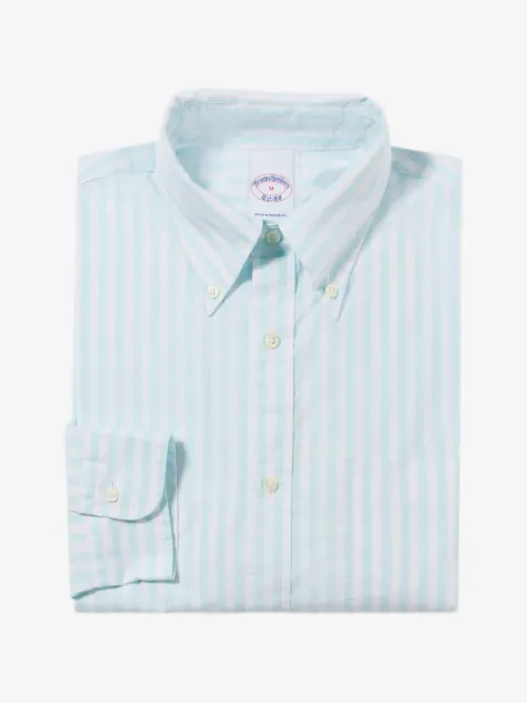 Brooks Brothers striped button-down collar shirt