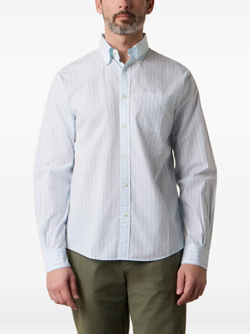 Brooks Brothers Camicia button-down a righe - Blu