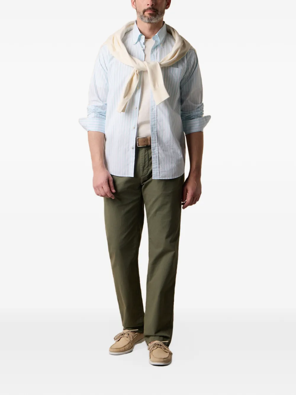 Brooks Brothers Gestreept overhemd Blauw