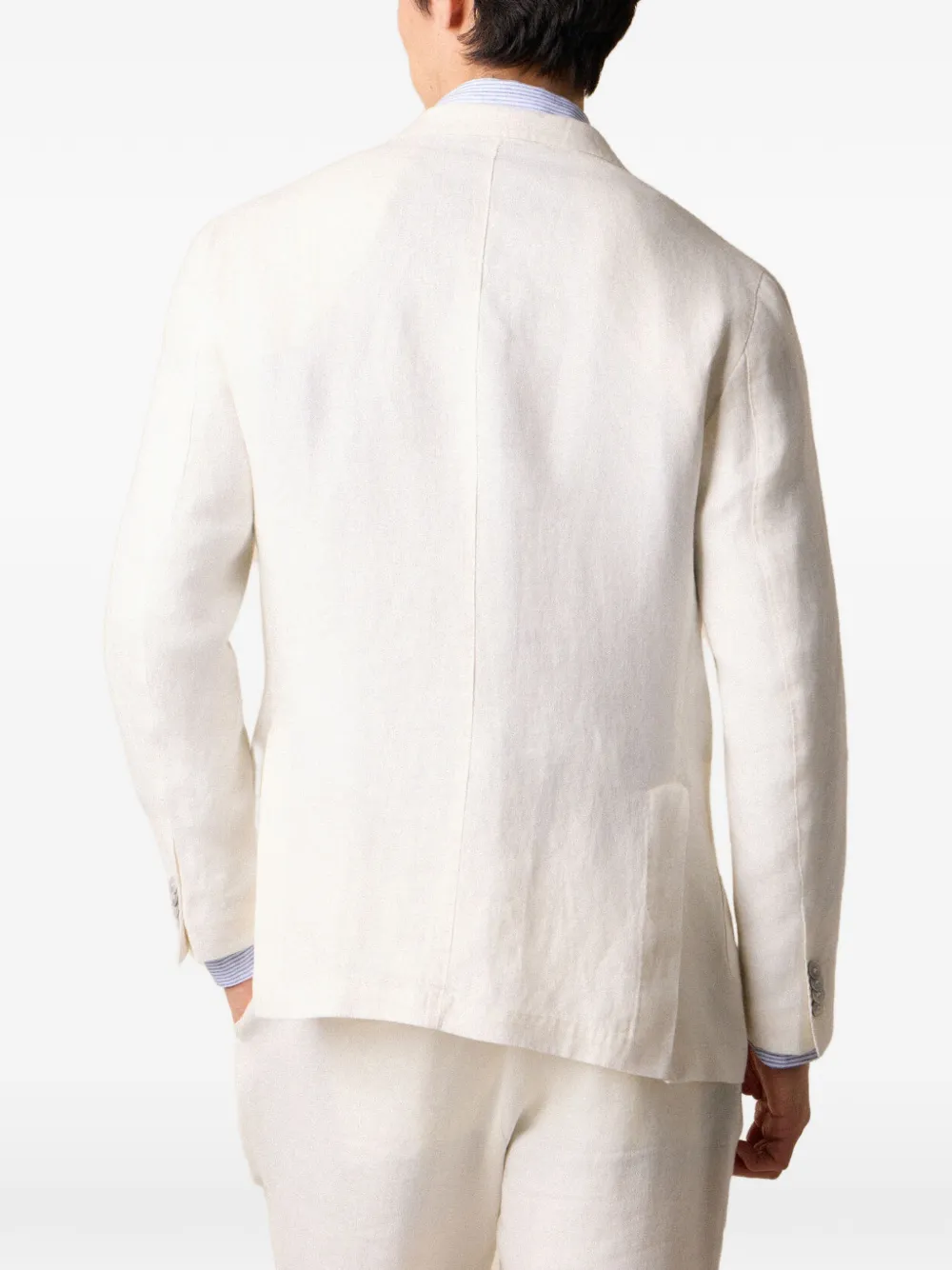 Brooks Brothers Blazer met enkele rij knopen Beige
