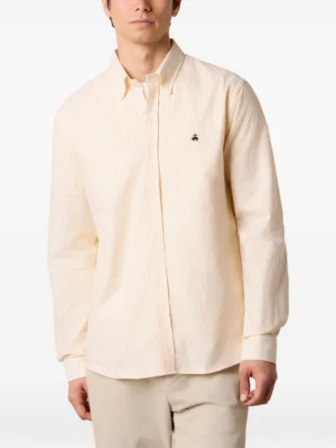 Brooks Brothers button-down embroidered logo shirt