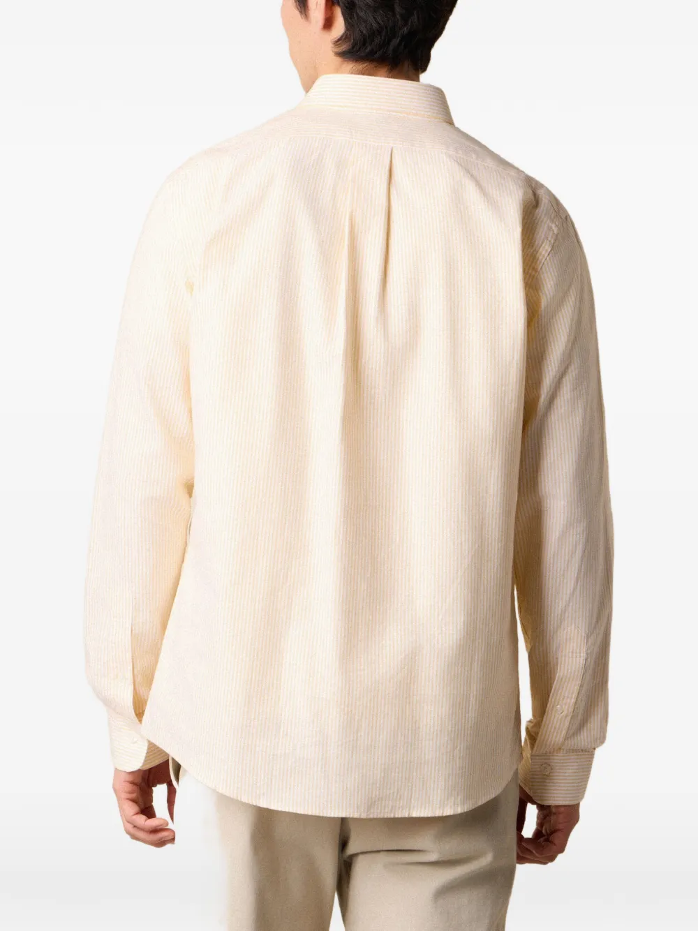 Brooks Brothers Overhemd met geborduurd logo Geel