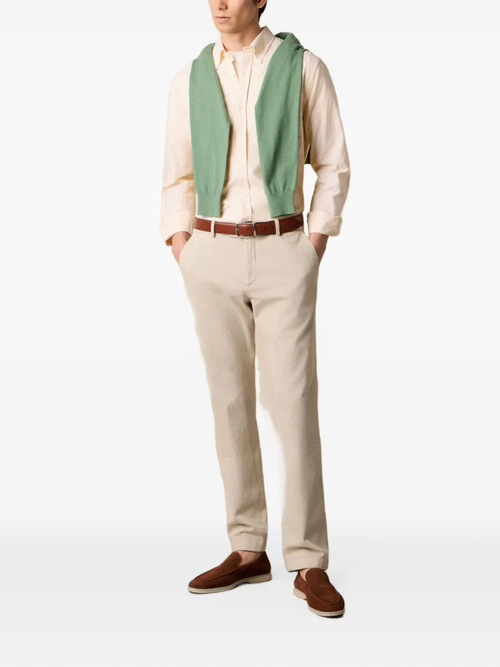 Brooks Brothers Overhemd met geborduurd logo Geel