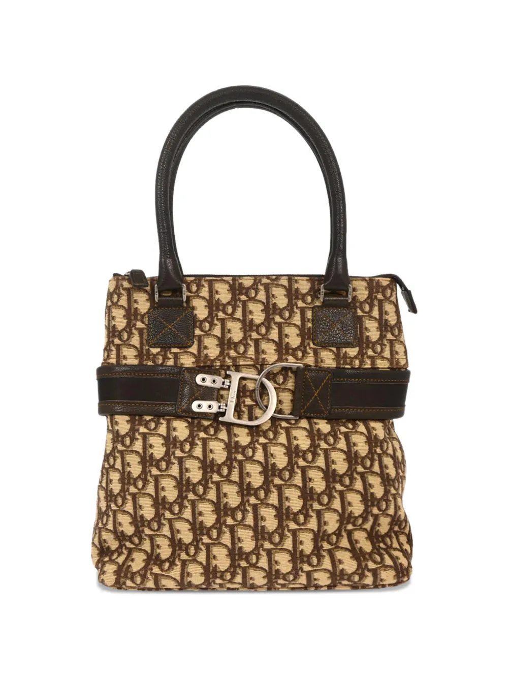 Christian Dior Pre-Owned 2005 Trotter canvas tote bag - Toni neutri