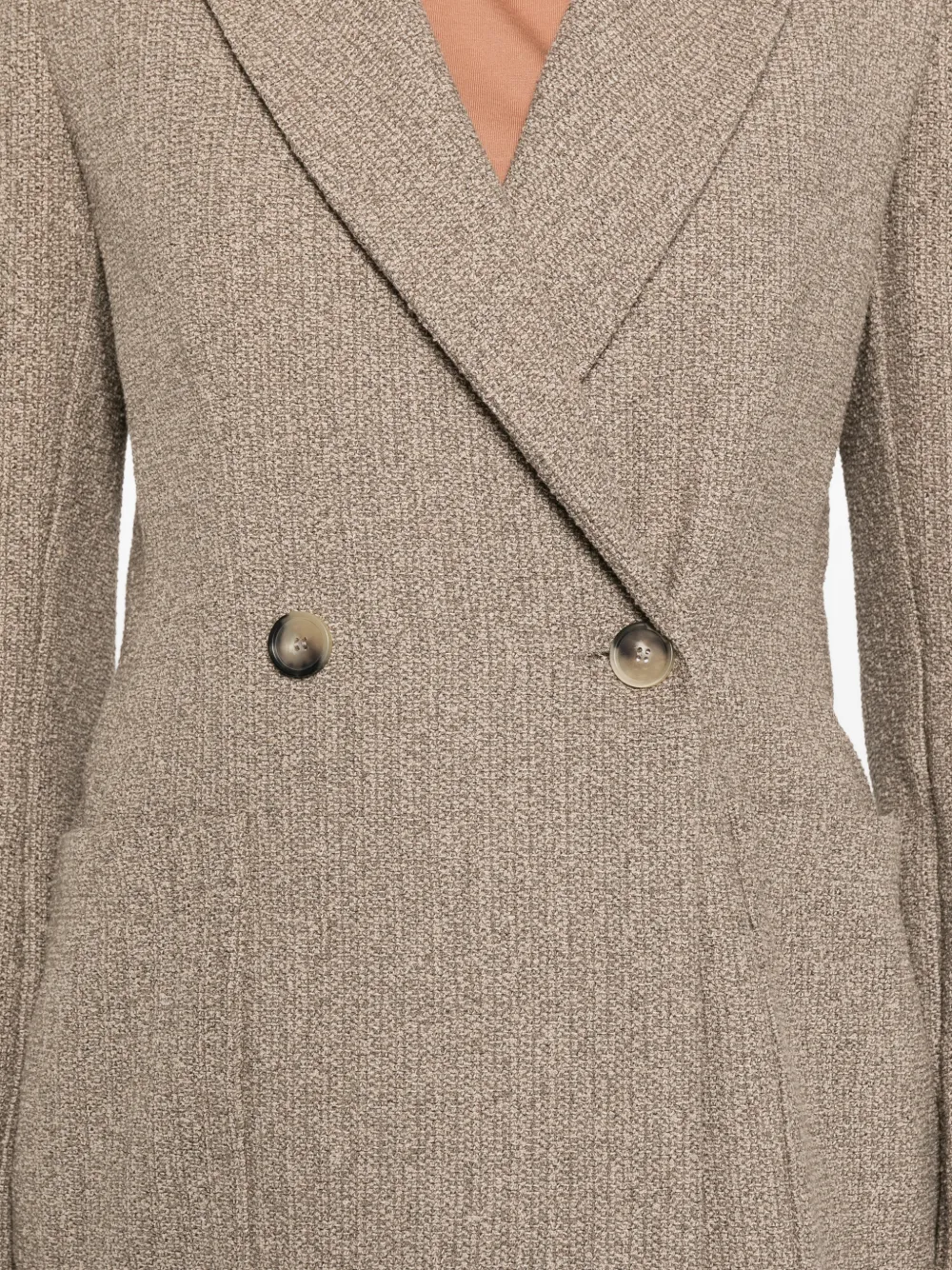 Harris Wharf London Blazer met dubbele rij knopen Bruin