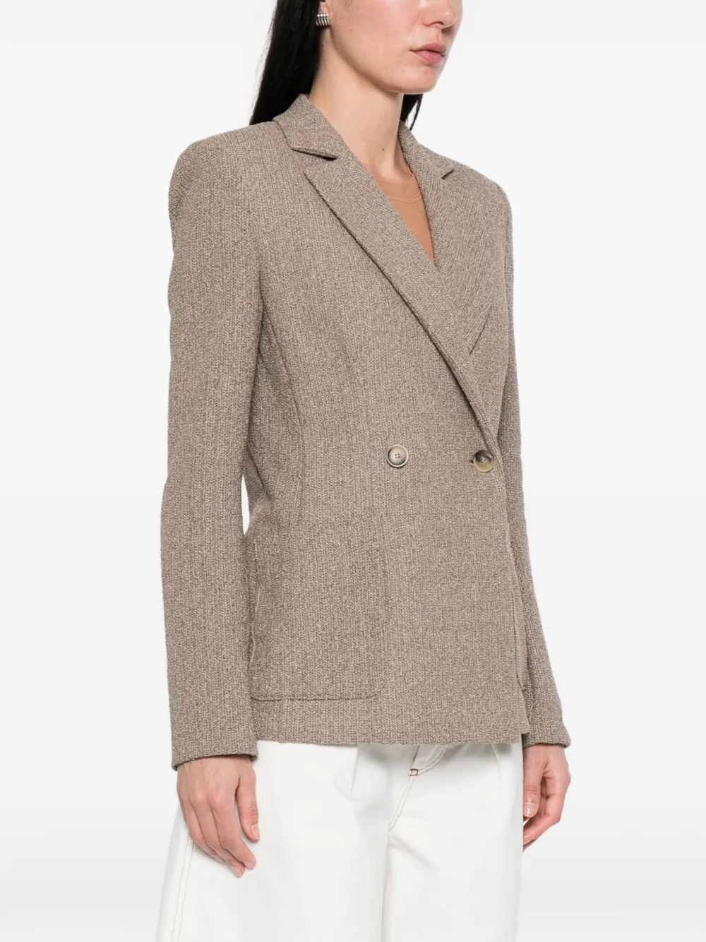 Harris Wharf London Blazer met dubbele rij knopen Bruin