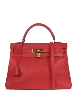 Hermès Pre-Owned 1994 Kelly 28 2way Bag | Red | FARFETCH