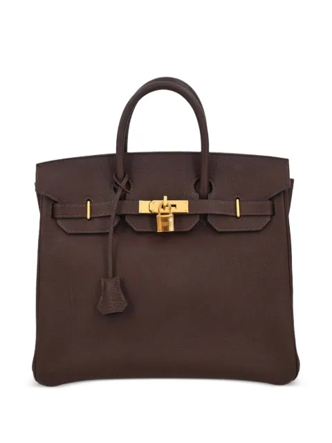 Hermès Pre-Owned 1997 32 Birkin Havane Fjord Haut a Courroies tote bag