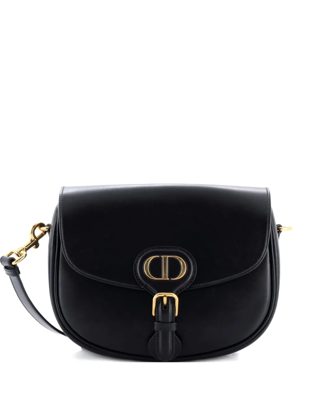 Christian Dior Pre-Owned Bobby Flap Bag Leather Medium crossbody bag - Nero
