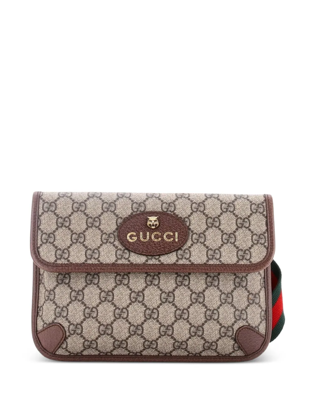 Gucci Pre-Owned Neo Vintage Flap GG Coated Canvas belt bag - Marrone