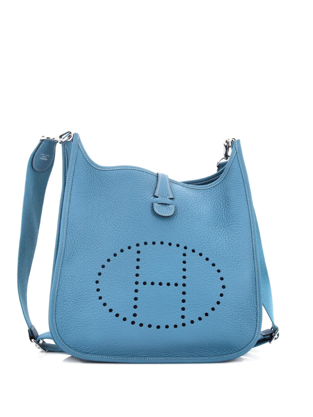 Hermès Pre-Owned Evelyne Bag Gen III Clemence PM crossbody bag - Blu