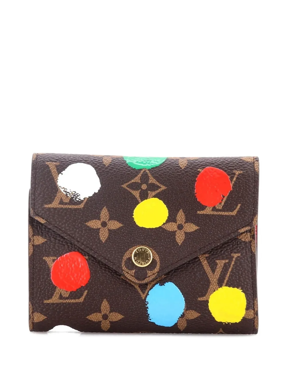 Louis Vuitton Pre-Owned Victorine Wallet Yayoi Kusama Painted Dots Monogram Canvas small wallets - Multicolore