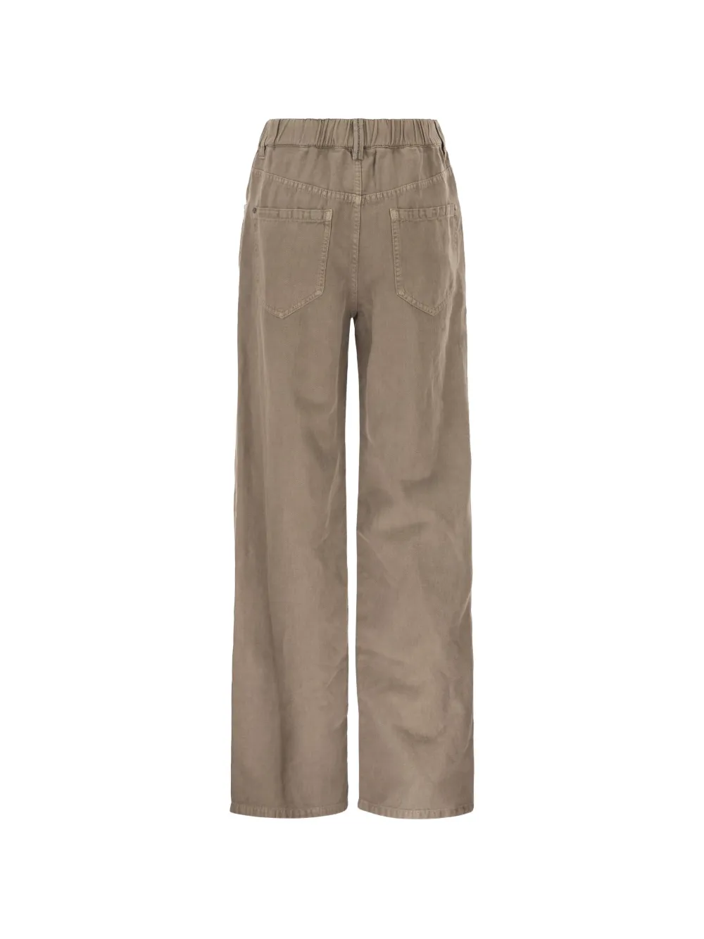 Brunello Cucinelli Broek met geverfde stof Bruin