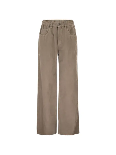 Brunello Cucinelli contemporary garment-dyed trousers
