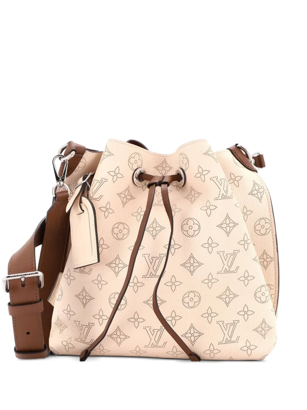 Louis Vuitton Pre-Owned Muria Mahina Leather bucket bag - Toni neutri