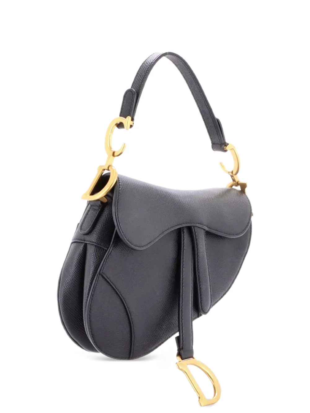 Christian Dior Pre-Owned Saddle Handbag Leather Mini shoulder bag - Nero