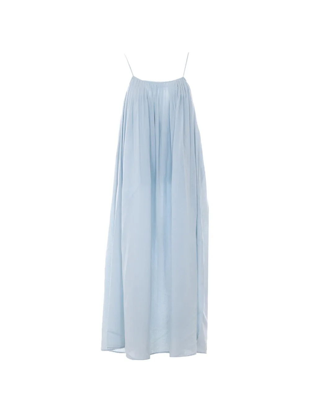 Eleh spaghetti straps embroidered dress - Blu