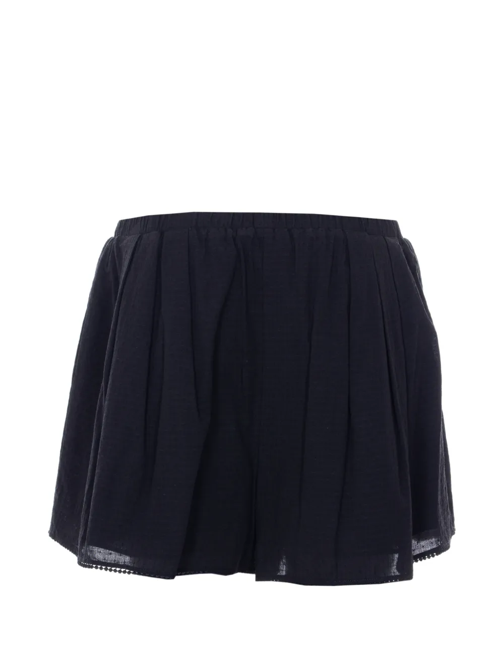  Eleh Elasticated Embroidered Shorts - Black 