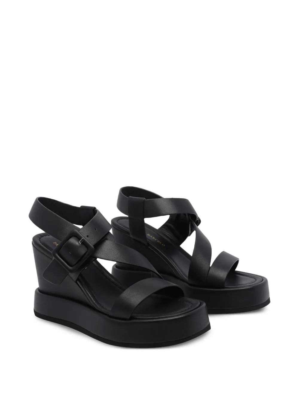  Paloma Barceló Buckle-closure Leather Sandals - Black 